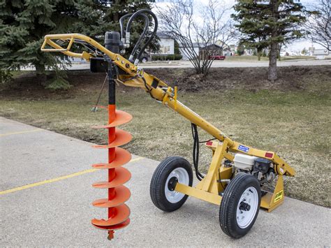 post auger for mini digger|8 ft post hole digger.